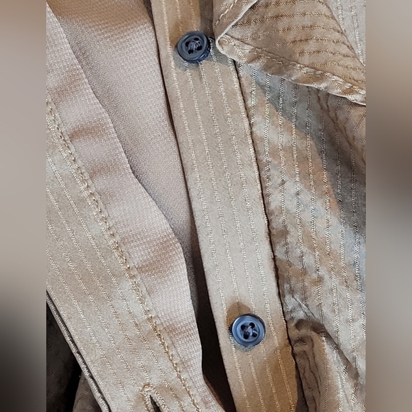 Banana Republic 100% Silk Sleeveless Ruffled Midi Shirt Dress - Size 6 - Picture 6 of 9